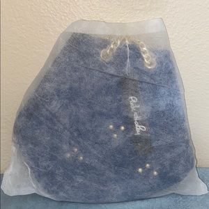 NWT PINK HADLEY hobo bag in blue w/dust cover